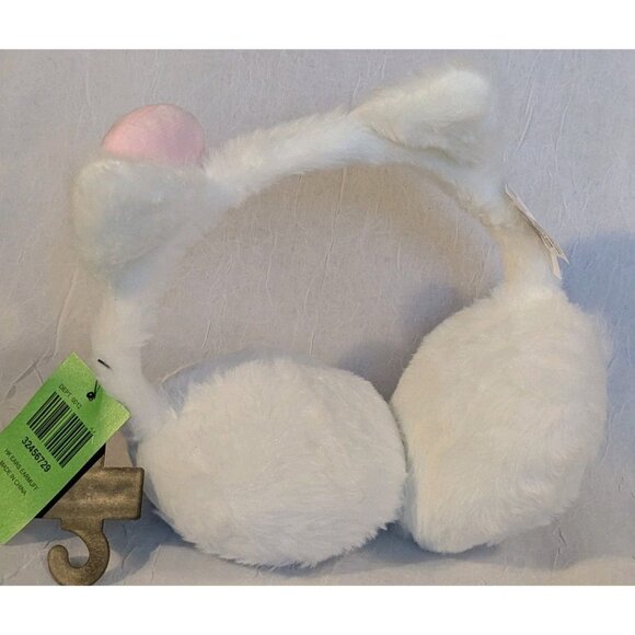 NWT Sanrio Hello Kitty Ear Muffs Fuzzy Hot Topic Pink Bow Faux Fur Cat Kawaii - Picture 16 of 16
